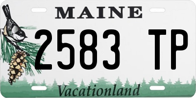 ME license plate 2583TP