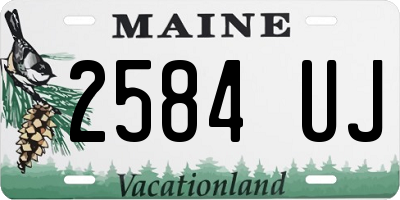 ME license plate 2584UJ