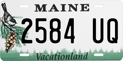 ME license plate 2584UQ