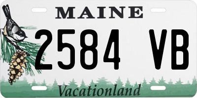 ME license plate 2584VB