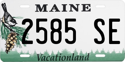 ME license plate 2585SE