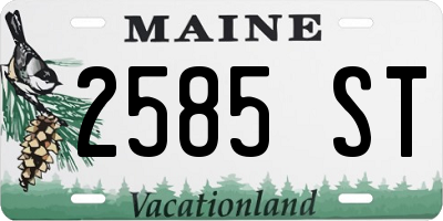ME license plate 2585ST