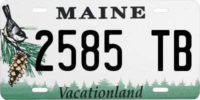 ME license plate 2585TB