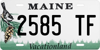 ME license plate 2585TF