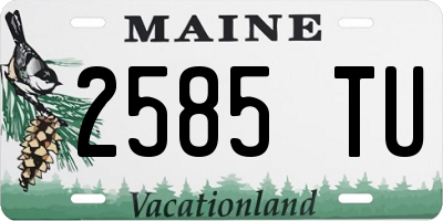 ME license plate 2585TU