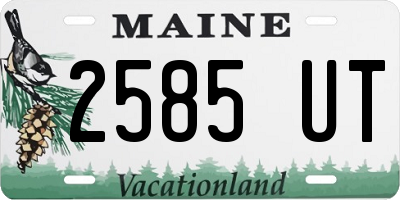 ME license plate 2585UT