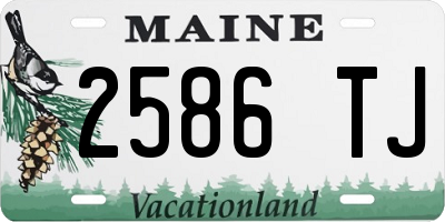 ME license plate 2586TJ