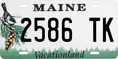 ME license plate 2586TK
