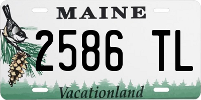 ME license plate 2586TL