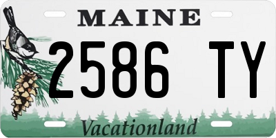 ME license plate 2586TY