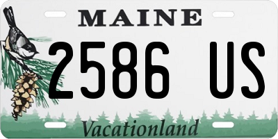 ME license plate 2586US