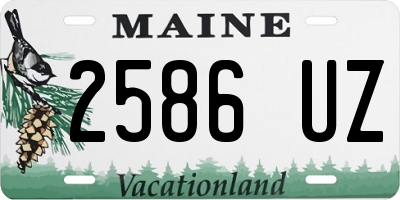 ME license plate 2586UZ