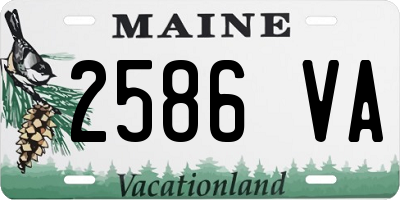 ME license plate 2586VA