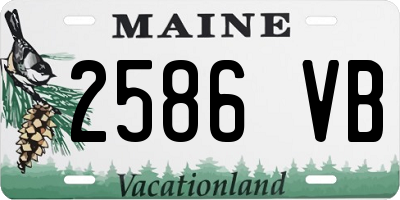 ME license plate 2586VB