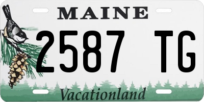 ME license plate 2587TG