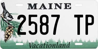 ME license plate 2587TP