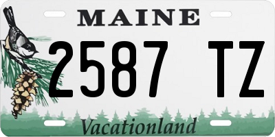 ME license plate 2587TZ