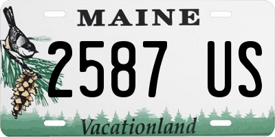 ME license plate 2587US