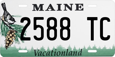ME license plate 2588TC