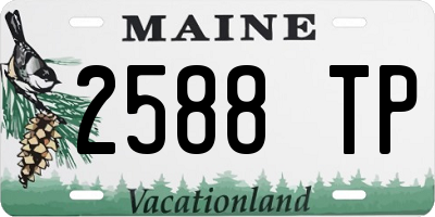 ME license plate 2588TP