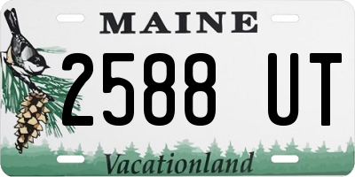 ME license plate 2588UT