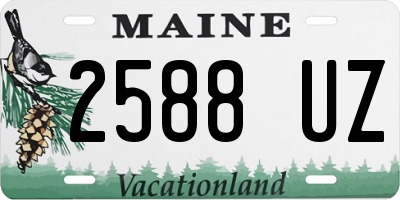 ME license plate 2588UZ