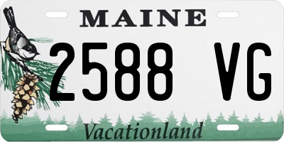 ME license plate 2588VG