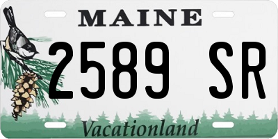 ME license plate 2589SR