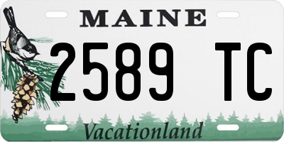 ME license plate 2589TC