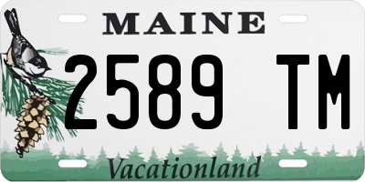 ME license plate 2589TM