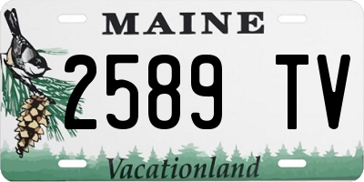 ME license plate 2589TV