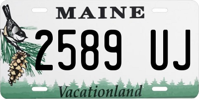 ME license plate 2589UJ