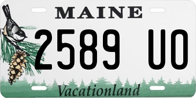 ME license plate 2589UO
