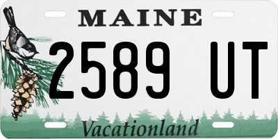 ME license plate 2589UT