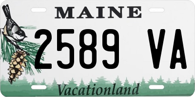 ME license plate 2589VA