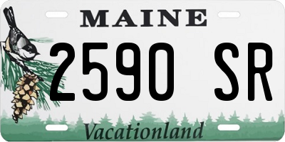 ME license plate 2590SR