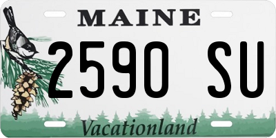 ME license plate 2590SU