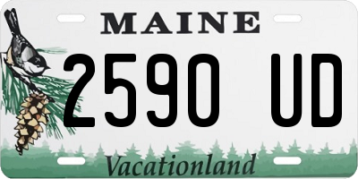 ME license plate 2590UD