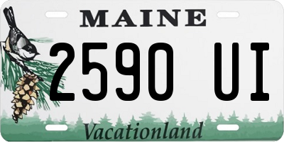 ME license plate 2590UI