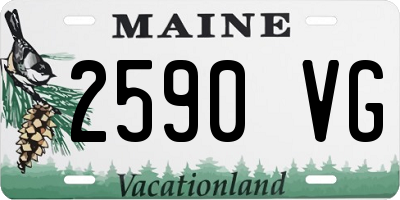 ME license plate 2590VG