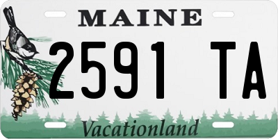 ME license plate 2591TA