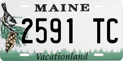 ME license plate 2591TC