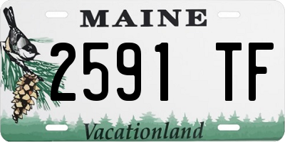 ME license plate 2591TF