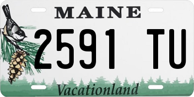 ME license plate 2591TU