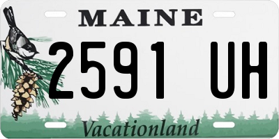 ME license plate 2591UH