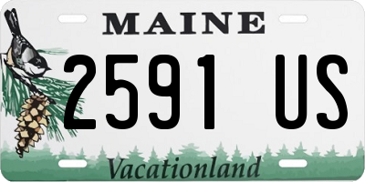 ME license plate 2591US