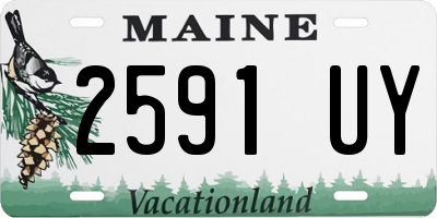 ME license plate 2591UY