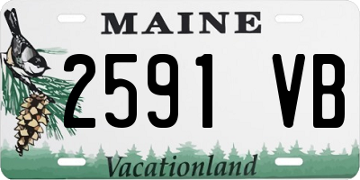 ME license plate 2591VB