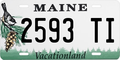 ME license plate 2593TI