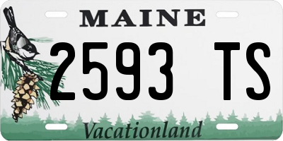 ME license plate 2593TS